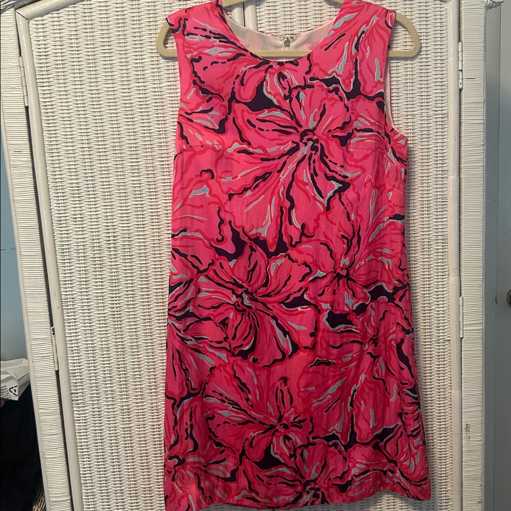 Lilly Pulitzer Pink and Aqua Patterned Top